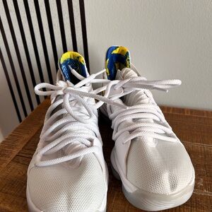 Nike Kids White and Blue Sneakers